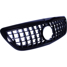 Svart panamericana-grill till Mercedes S-klass W222 2013-2020