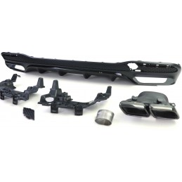 Diffusor Kit AMG Endstücke schwarz für GLS X166 2015 - 2019