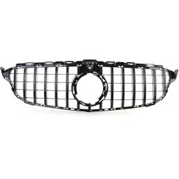 Svart panamericana-grill till Mercedes C-klass W205 Facelift 2018-2020