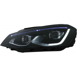 Faro delantero led para VW Golf 7 look Golf 7.5 GTI Lisseret Rojo