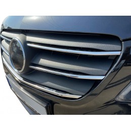 5 Chromergänzungen für Kühlergrill Mercedes Vito W447 2014-2019