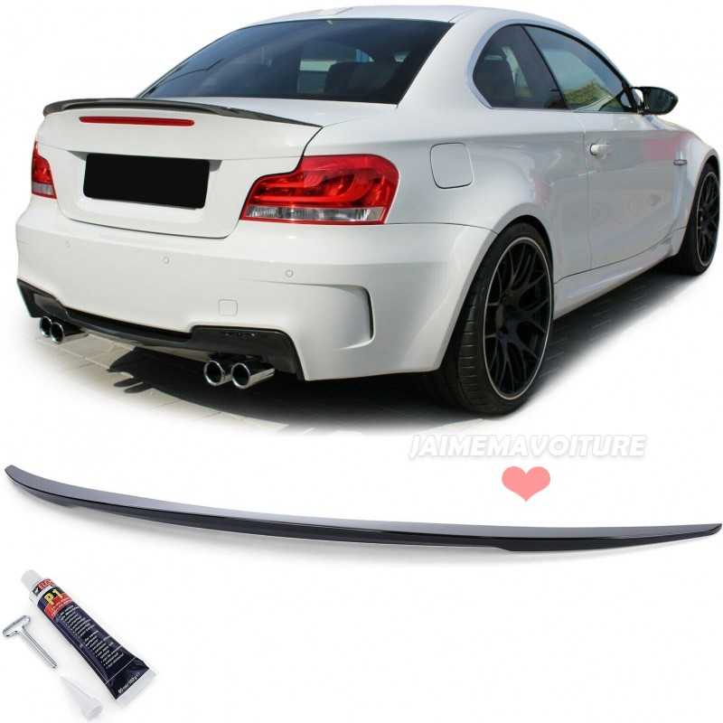 Spoiler lacado negro para BMW Serie 1 Coupe E82 2007 - 2013