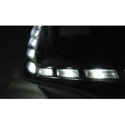 Scheinwerfer Tagfahrlicht Fronten und blinkende led für Seat Ibiza 2008-2012 - schwarz