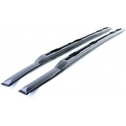 Aluminum roof rail, glossy black for Land Rover Defender L663 Type 90