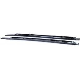 Aluminum roof rail, glossy black for Land Rover Defender L663 Type 90