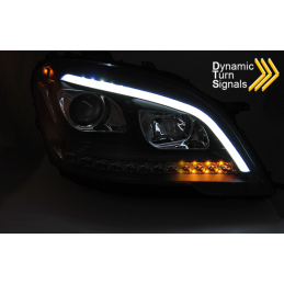 Phares avants tuning led pour Mercedes ML W164 2009-2011