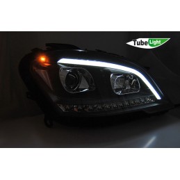 Faros led de tubo para Mercedes ML W164 - Negro