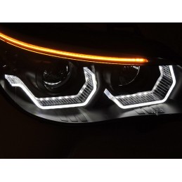 Phares avants 3D LED pour BMW Série 5 2003-2007 