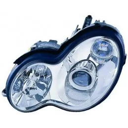 Front headlights black xenon for Mercedes C-class