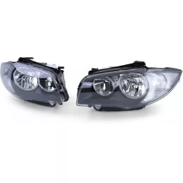 BMW serie 1 E87 - faros delanteros negro