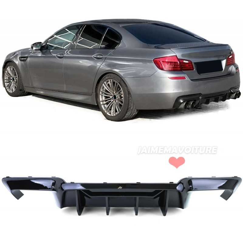 Sport diffuser in high-gloss black for BMW 5 Series F10 550i 550d pack M