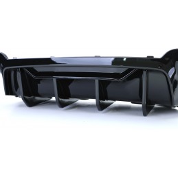 Difusor deportivo negro de alto brillo para BMW Serie 5 F10 550i 550d pack M