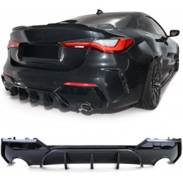 Diffusore sportivo nero lucido per BMW Serie 4 G22 G23 420 430