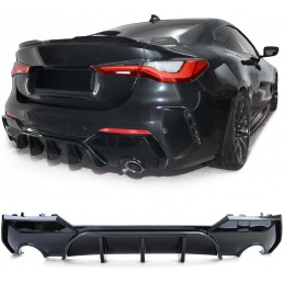 Gloss black sports diffuser for BMW 4 Series G22 G23 420 430