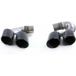 Dual Exhaust Tips for BMW xDrive 40i X5 / X6 / X7 - Black