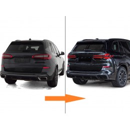 Dual Exhaust Tips for BMW xDrive 40i X5 / X6 / X7 - Black