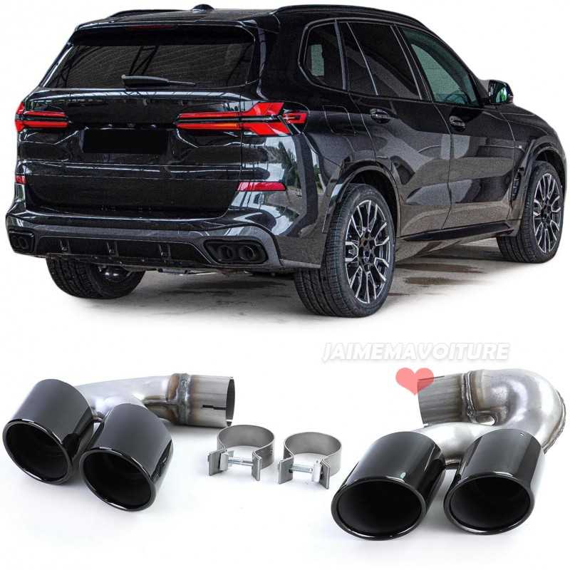 Puntas de escape dobles para BMW xDrive 40i X5 / X6 / X7 - Negro