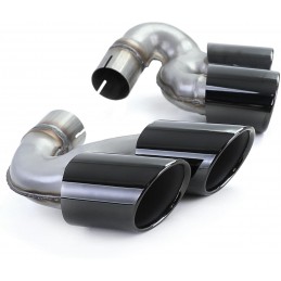 Dual Exhaust Tips for BMW xDrive 40i X5 / X6 / X7 - Black