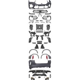 PACK M kit corpo paraurti anteriore e posteriore per BMW X6 G06