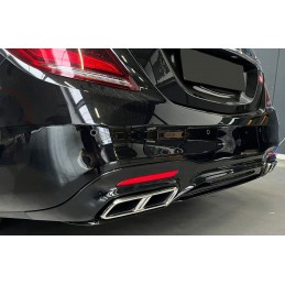 AMG S65 Look Diffusor für Mercedes S-Klasse W222 2017-2020 Heckstoßstange