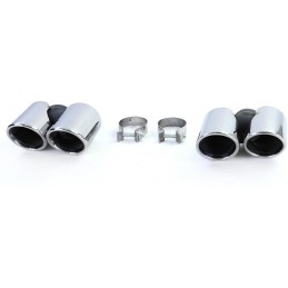 Black Exhaust Tips For Porsche 911 991 2011-2015 350hp