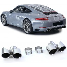 Cannula exhaust tips for Porsche 911 991 2015-2019 370hp