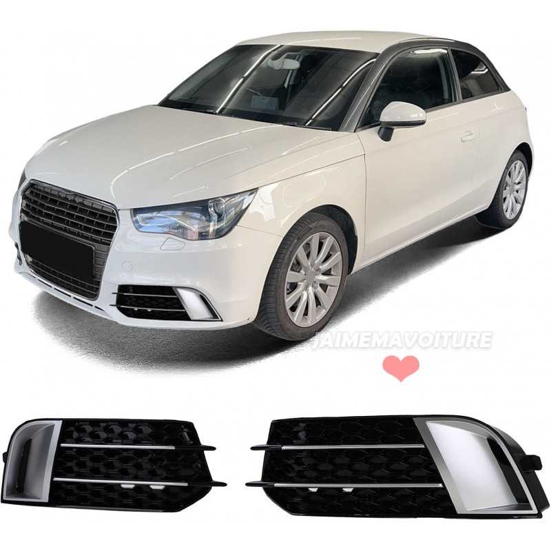 Griglie antinebbia a nido d'ape per Audi A1 2010-2014 - Nero grigio