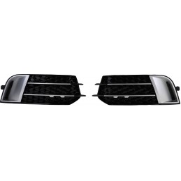 Griglie antinebbia a nido d'ape per Audi A1 2010-2014 - Nero grigio