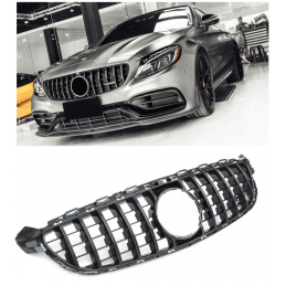 Calandre PANAMERICANA pour Mercedes C63 AMG 2014-2021 + Badge AMG - NOIRE