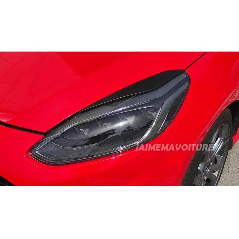 Paupières de phares noires vernies pour Ford Fiesta MK8 2017-2021