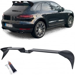 Black lacquered spoiler for Porsche Macan 2014 2018