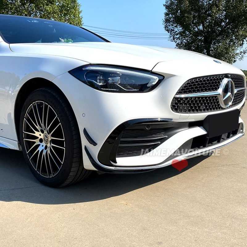 Mercedes C-klass AMG AERO främre stötfångartilläggssats - 6 delar