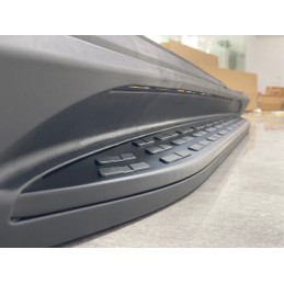 Pair of black running boards for Mercedes EQA H243