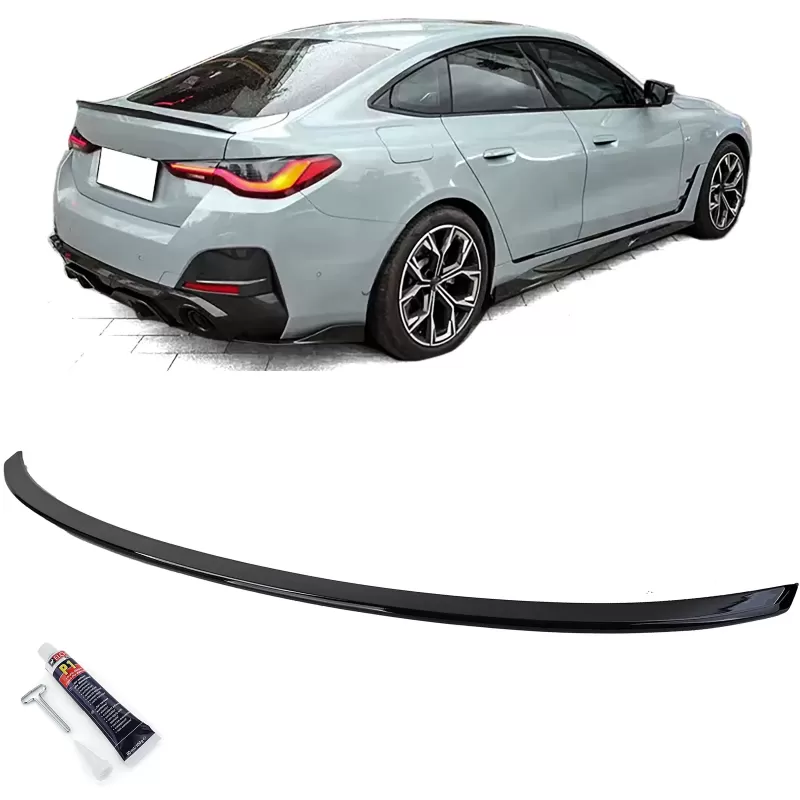 Svartlackerad spoiler till BMW 4-serie G26 Gran Coupé