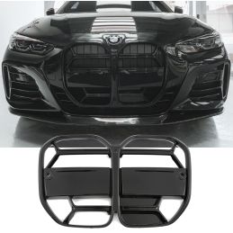 Wedstrijdgrille voor BMW 4 Reeks G22 G23 - Hoogglans Zwart