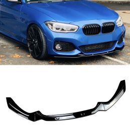 Spoiler anteriore BMW Serie 1 2015-2019 look SPORT - Nero lucido