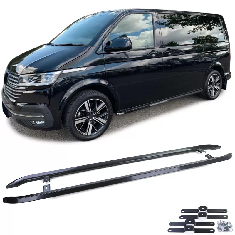 Treeplank voor VW T5 T6 T6.1 zwart gelakt