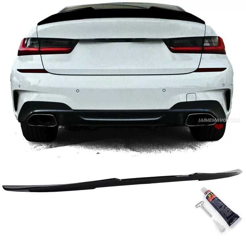 Sport spoiler for BMW 3 Series G20 High Gloss Black