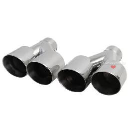 chrome double pipe connectors for BMW G20 G21