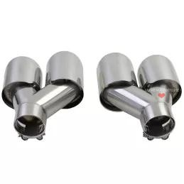 embouts chrome double tube pour BMW G20 G21