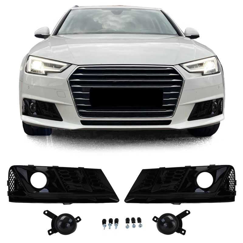 RS4 look fog lamps for Audi A4 2015-2019