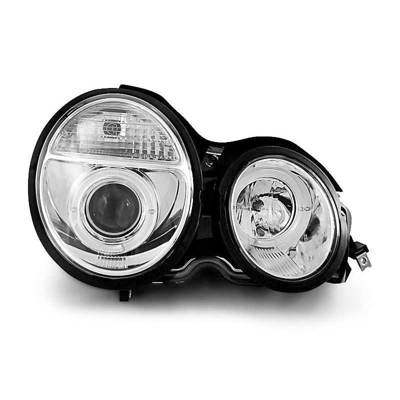 Angel eyes headlights for Mercedes E Class W210 1995-1999