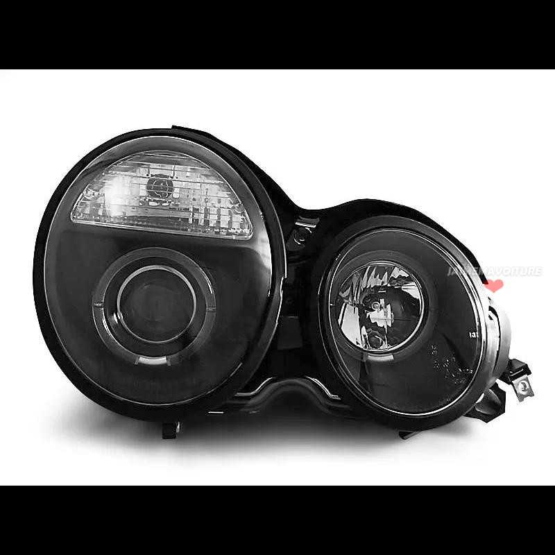 Black headlights Mercedes E Class W210 1995-1999