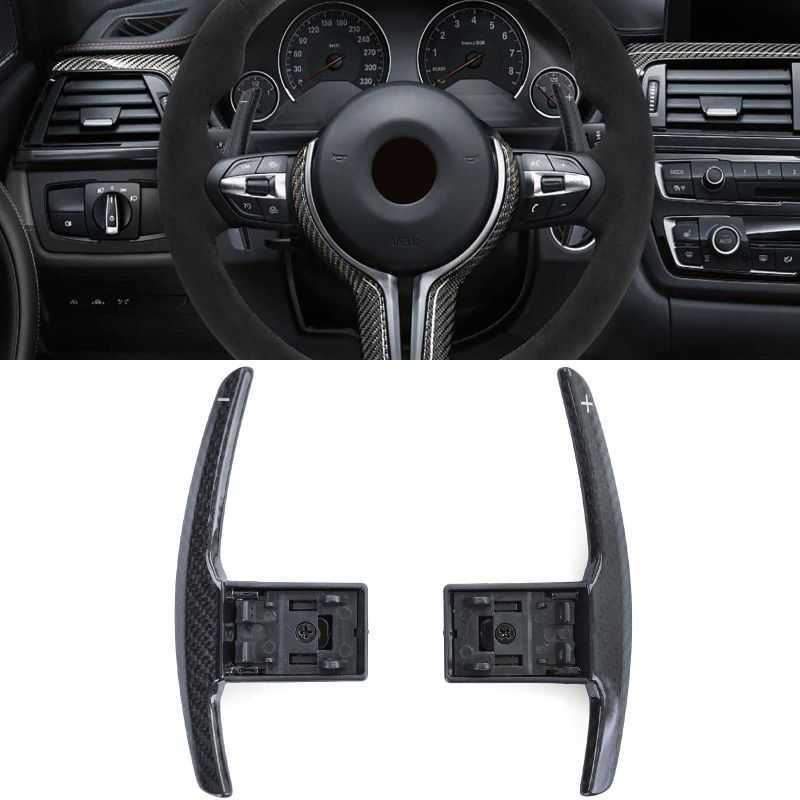 BMW X4 F26 / X5 F15 Sport steering wheel paddle extension - Carbon