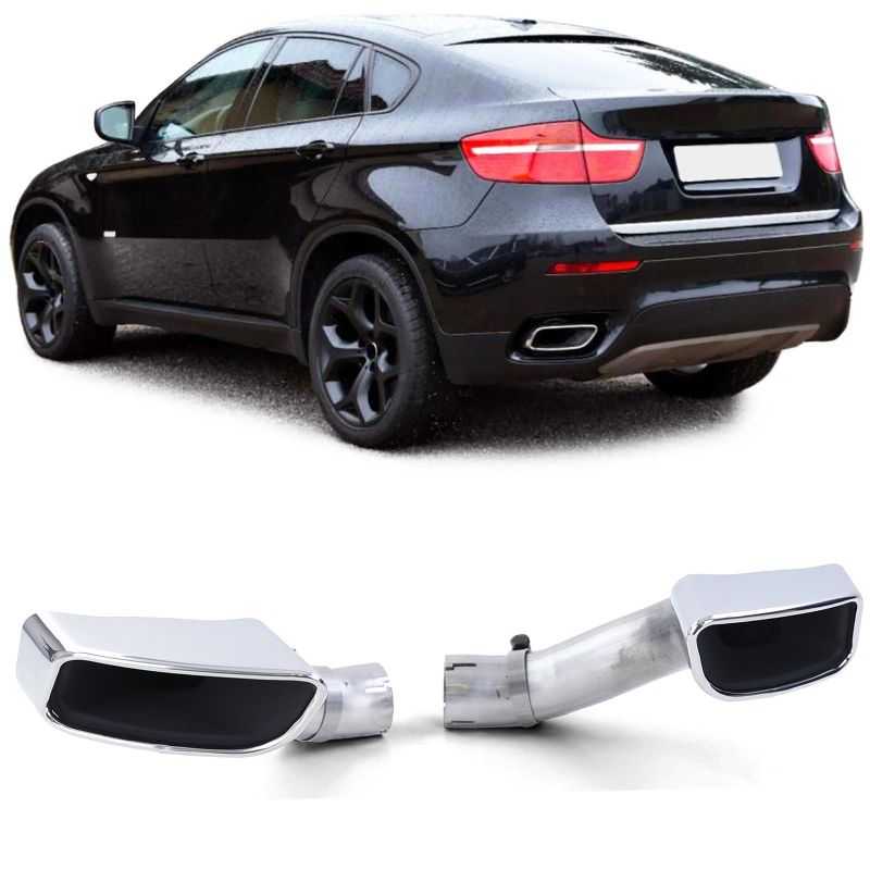 Embouts d'échappement pour BMW X6 E71 look sport 2008-2014