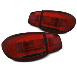 Feux arrières led pour VW Tiguan 2007-2011 - Rouge Fumé