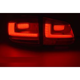 Feux arrières led pour VW Tiguan 2007-2011 - Rouge Fumé