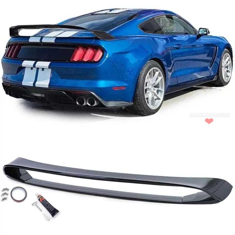 Glanszwarte GT Performance Achterspoiler voor 2014 2020 Ford Mustang Coupé