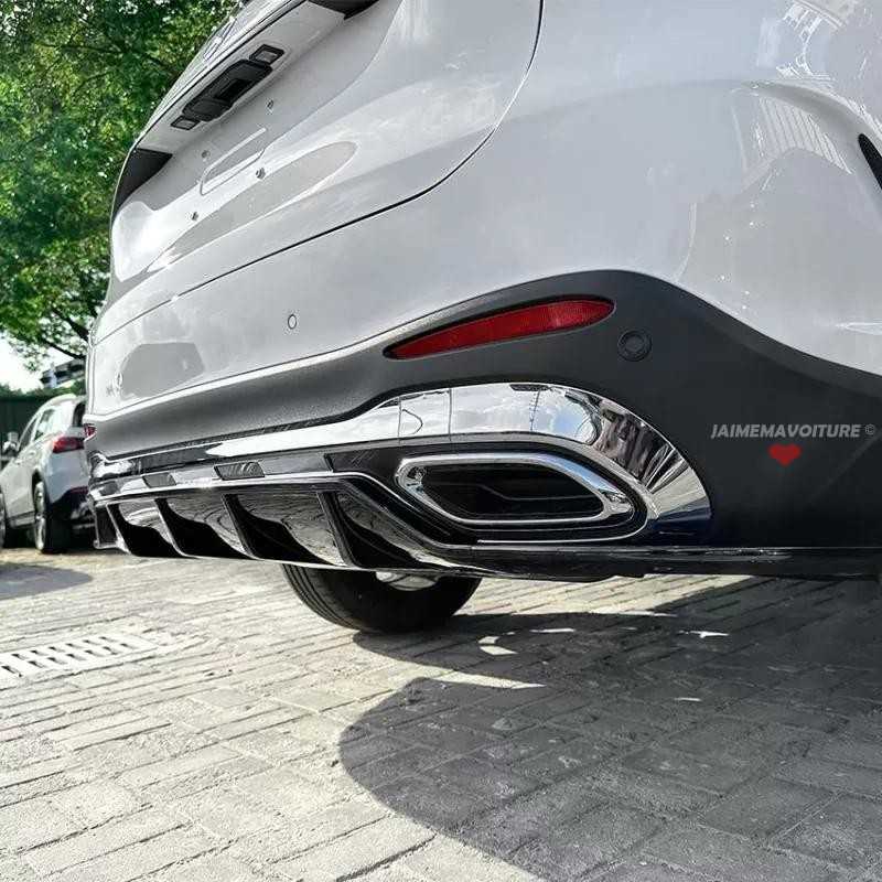 Heckdiffusor schwarz glänzend für Mercedes GLC X254 C254 AMG Paket