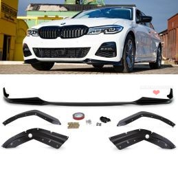 Spoiler anteriore per BMW Serie 3 PACK M PERFORMANCE 2019-2022 - Nero trasparente